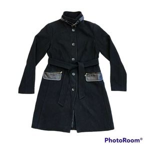 Thyme Maternity Black Coat